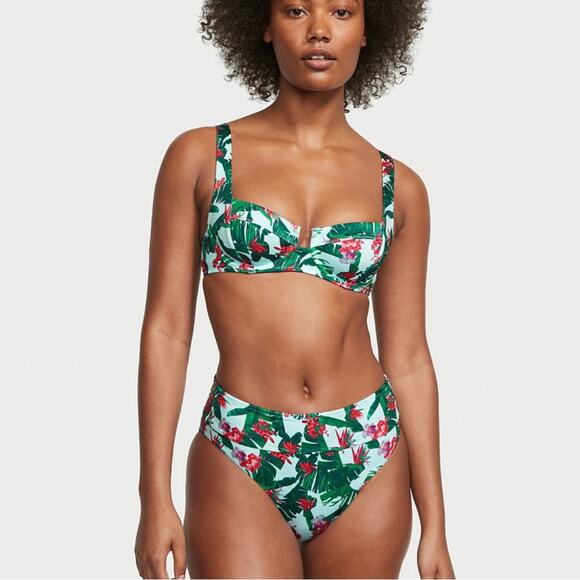 Victoria's Secret Floral Bikini Set with Adjustable Straps - Picture 1 of 16